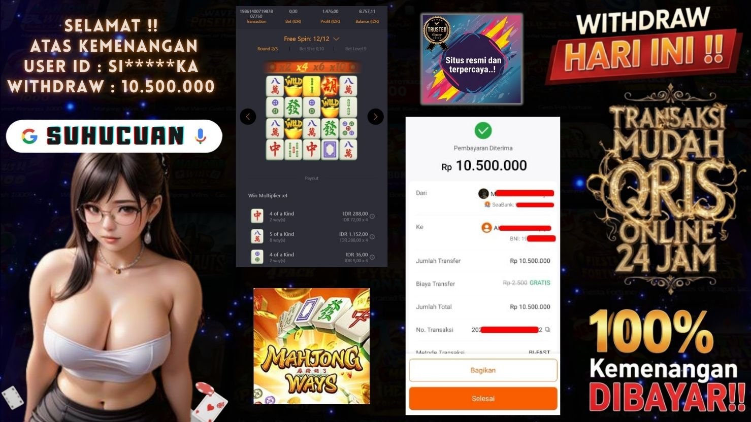 SUHUCUAN JACKPOT SLOT MAHJONG WAYS